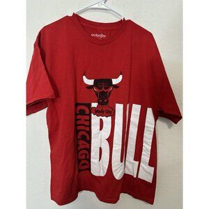 Hardwood Classics Chicago Bulls Red Graphic T Shirt Size XL